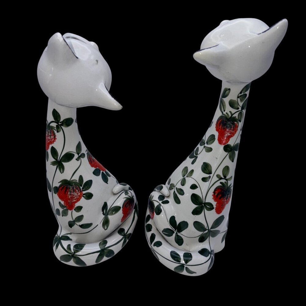 VTG 1970s Italian Deruta Pottery Hand-Painted Anthropomorphic Figures – Set of 2 - Picture 9 of 12